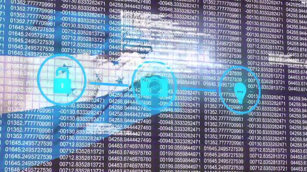 Digital Security Concept with Honduras Flag and Data Streams