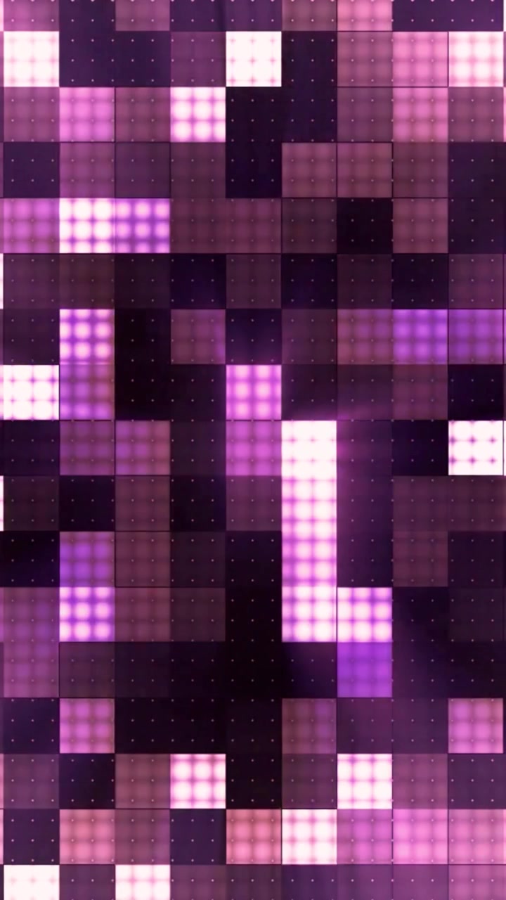 Loop di Griglia di Pixel Astratta Lampeggiante Viola e Rosa
