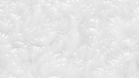 3d animation of slowly moving white gooey substance like cream. soft abstract background