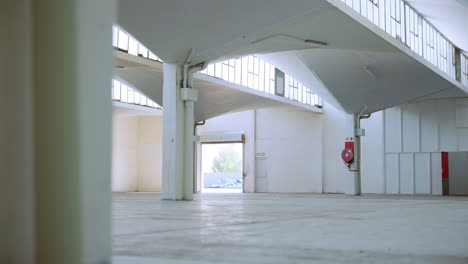 interior of an empty industrial warehouse