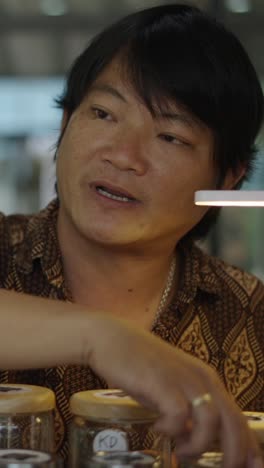 close-up of a man indoors