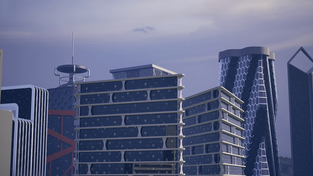 Modern skyscrapers showcasing unique architecture in a vibrant city skyline