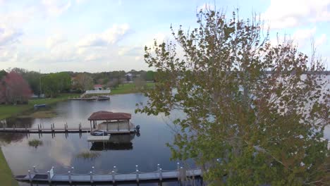 beautiful lakeside property with dock and gazebo
