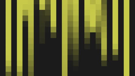 Digital-pixelated-black-and-yellow-striped-pattern