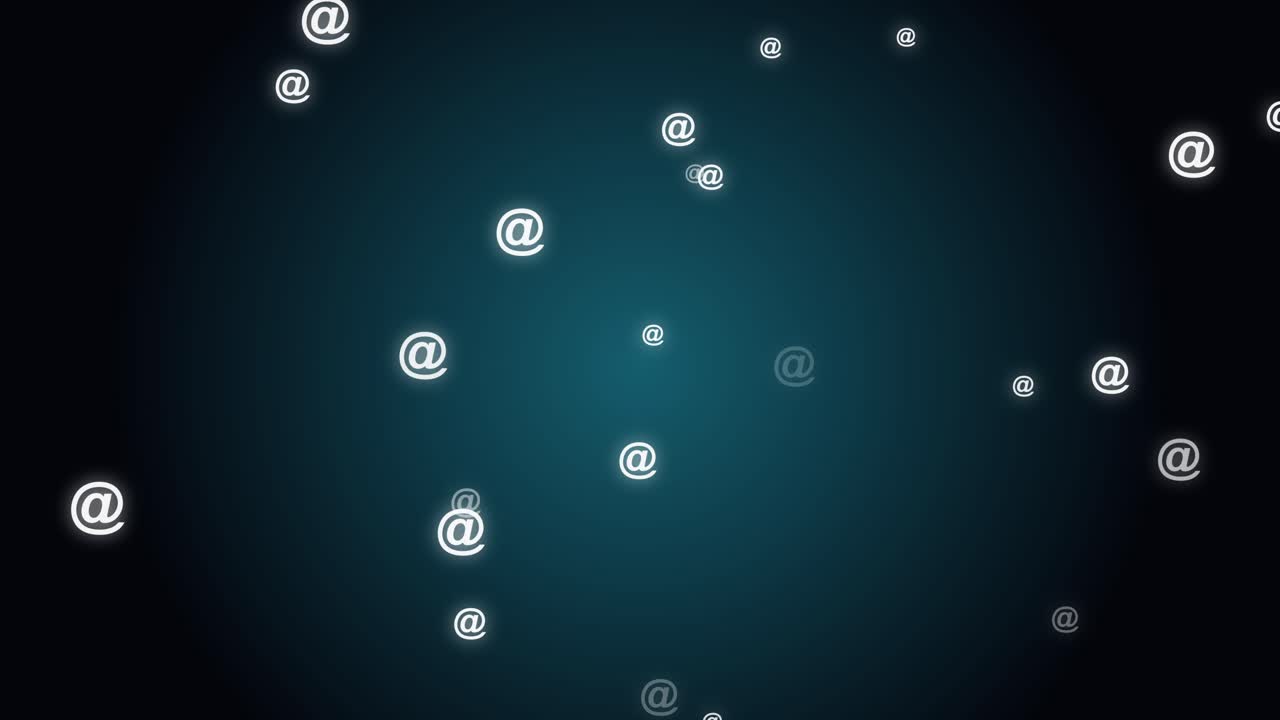 Floating Email Symbols