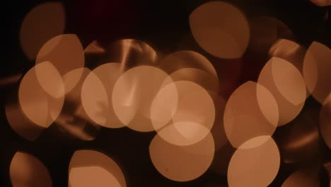 warm christmas lights creating bokeh