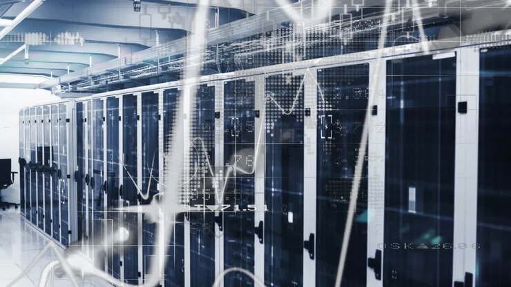 Data analytics and graph animation over servers in data center