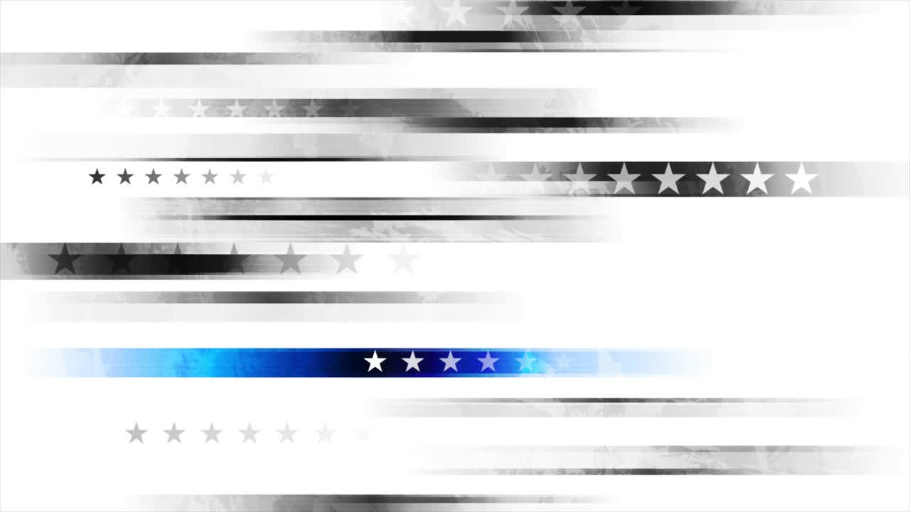 grunge bandera negra de los estados unidos con fondo de movimiento de franja azul