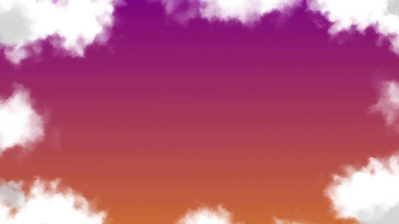 el fondo del cielo de nubes suaves y soñadoras animación gráficos de movimiento patrón visual tiempo naturaleza gradiente de color marrón naranja