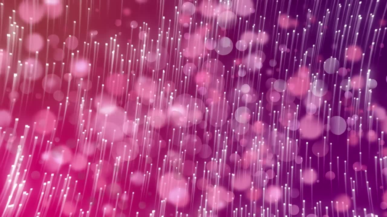 animación de múltiples rastros de luz rosada que se mueven en movimiento hipnótico en el fondo