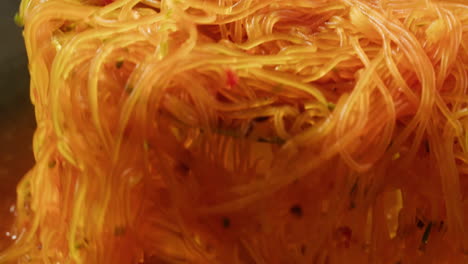 sweet noodles in syrup