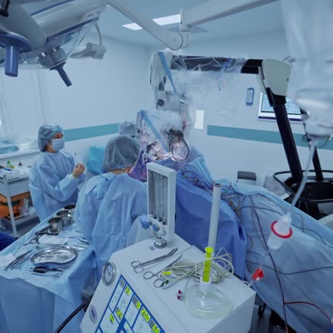 medical team doing operation