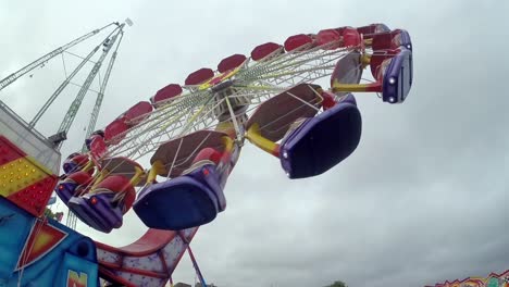 Fast-Moving-Attraction-Carousel-at-the-Amusement-Park