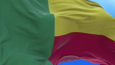 seamless loop of benin flag.