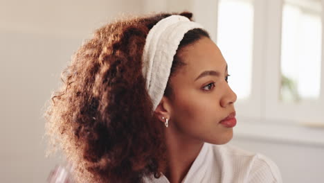 woman getting ready