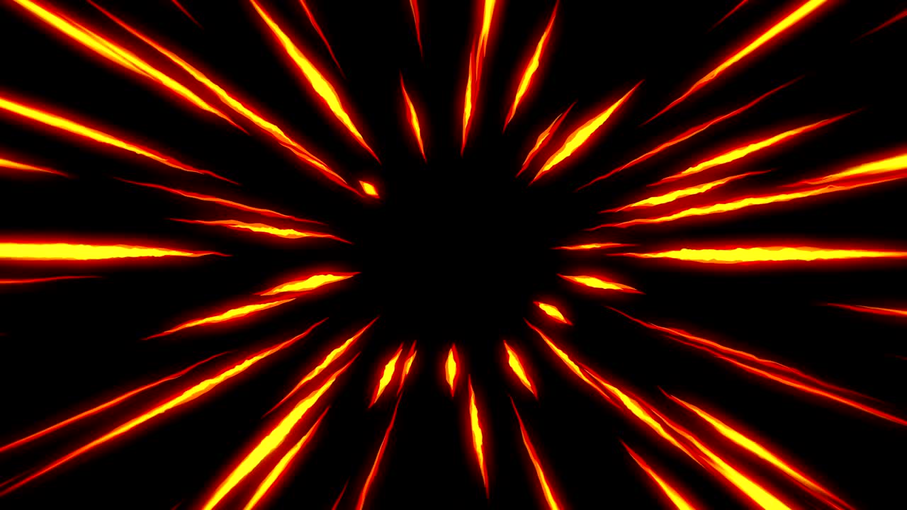 Fire lightning animation, Cartoon comic animation, Flame loop background,
