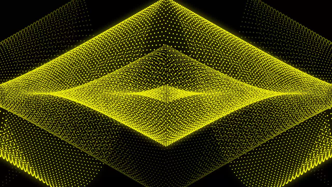 Yellow color Dot Shape Pattern animation motion graphics