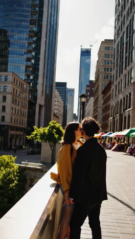 couple in a city
