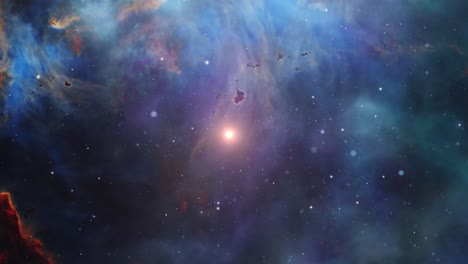 4k nebula , starry outer space background
