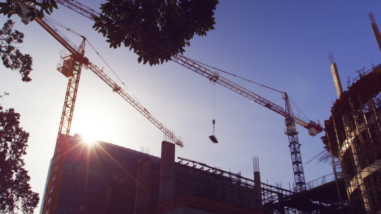 animación del día del trabajo celebrar el texto sobre el sitio de construcción