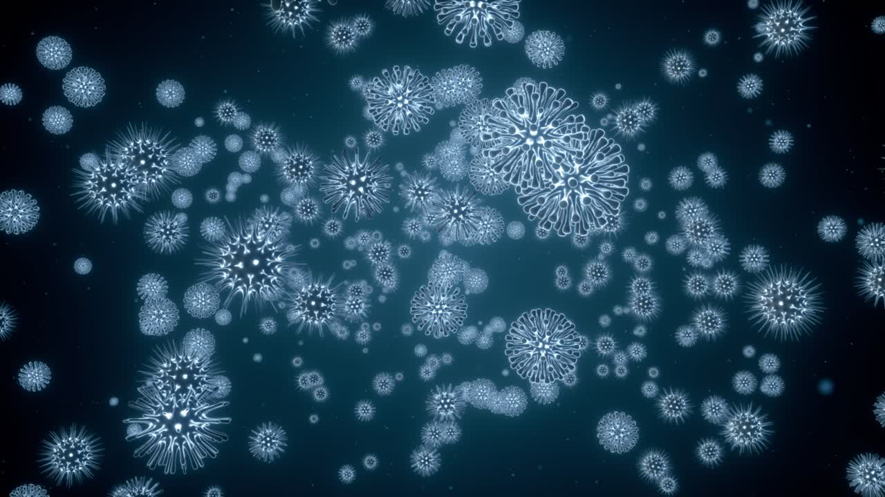 3D Illustration of Viruses