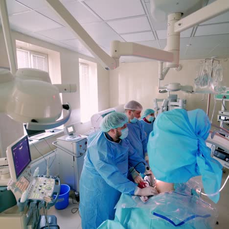 modern equipment in operating room