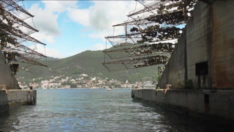 exiting a cold war submarine base into the bay of kotor and the adriatic sea