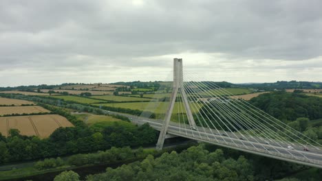 the mary mcaleese boyne valley bridge is a cable-stayed bridge in county meath, and co louth, ireland