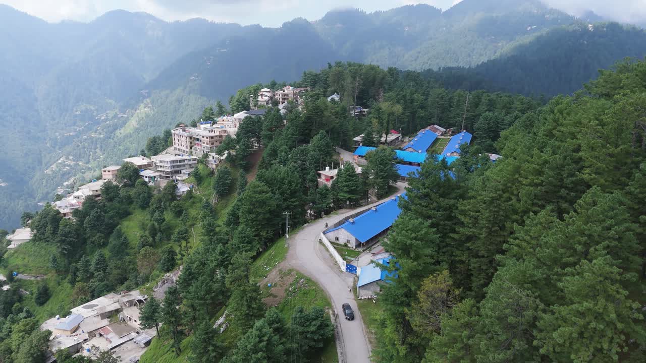 Aerial View of Historic Schools in Khanaspur Timeless Architecture