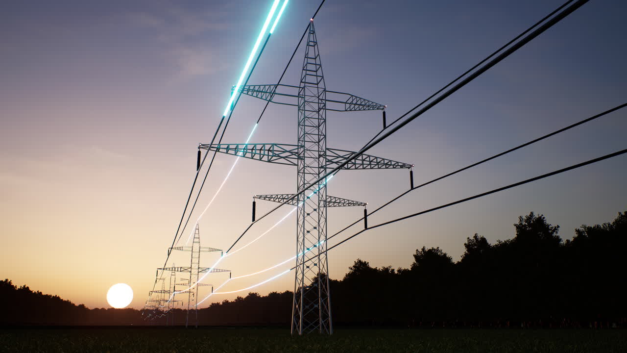 Power tower with high voltage current