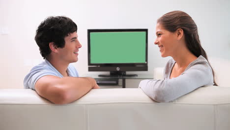 couple having a conversation