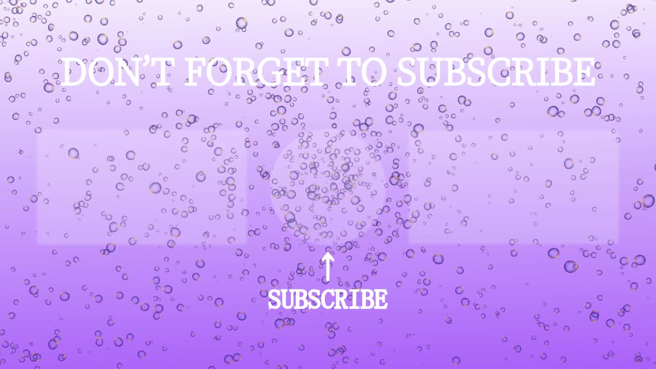 버블 시 엔드 카드 엔딩 스크린 모션 그래픽