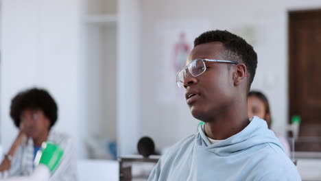 Fatigue,-student-and-black-man-in-classroom