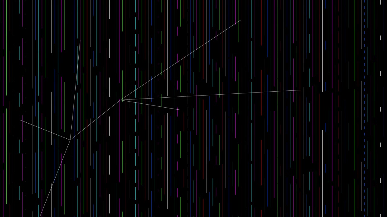Abstract Digital Background with Vertical Colorful Lines and Geometric Patterns