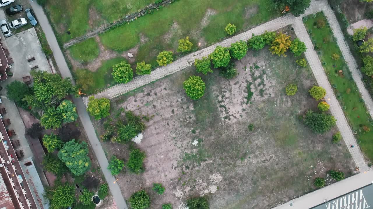 el lapso de tiempo de las imágenes aéreas de la playa de mamaia, constanta, rumania