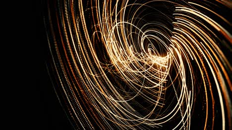 rutas de luz en espiral abstractas