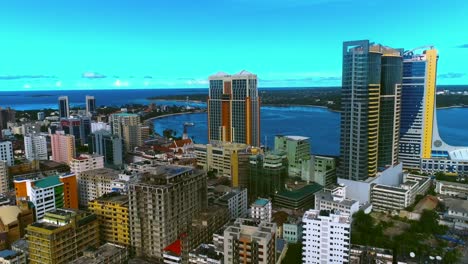 Aerial-View-Of-Dar-Es-Salaam,-Tanzania