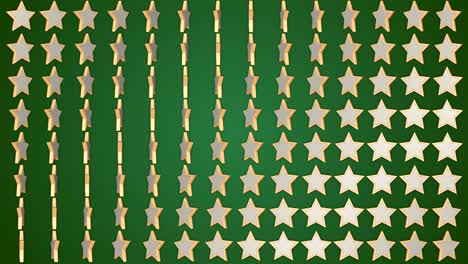 estrellas giratorias fondo verde
