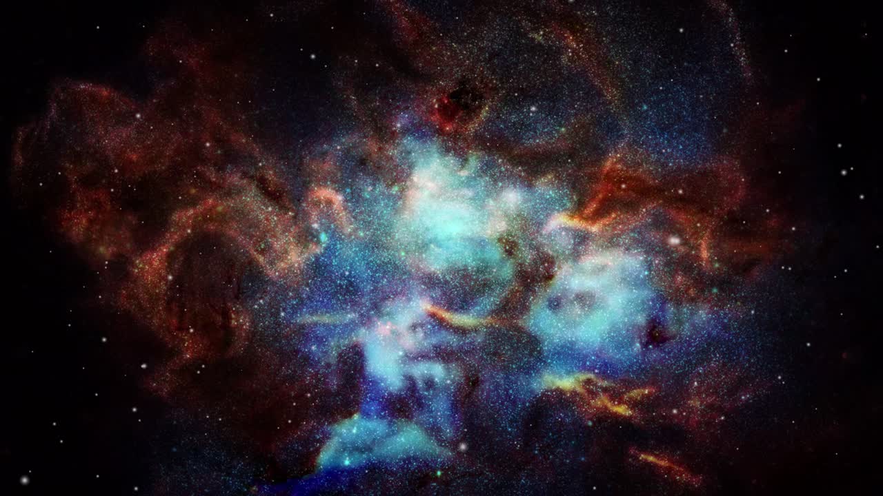 nebulosas nubes que se mueven y flotan en el universo