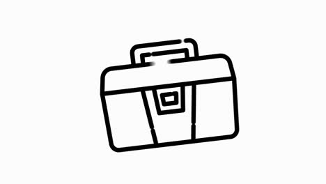 icono de línea de construcción de para conceptos modernos, web y aplicaciones en fondo blanco. gráfico de movimiento.