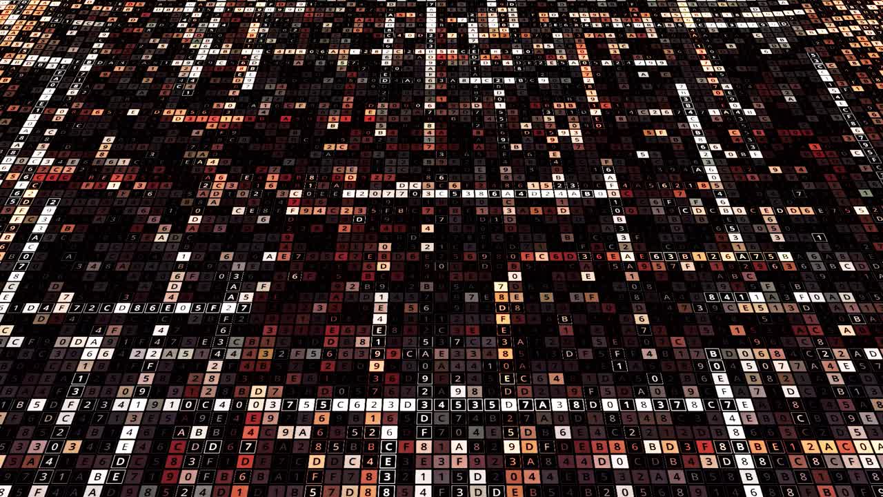 Abstract Data Visualization Mosaic