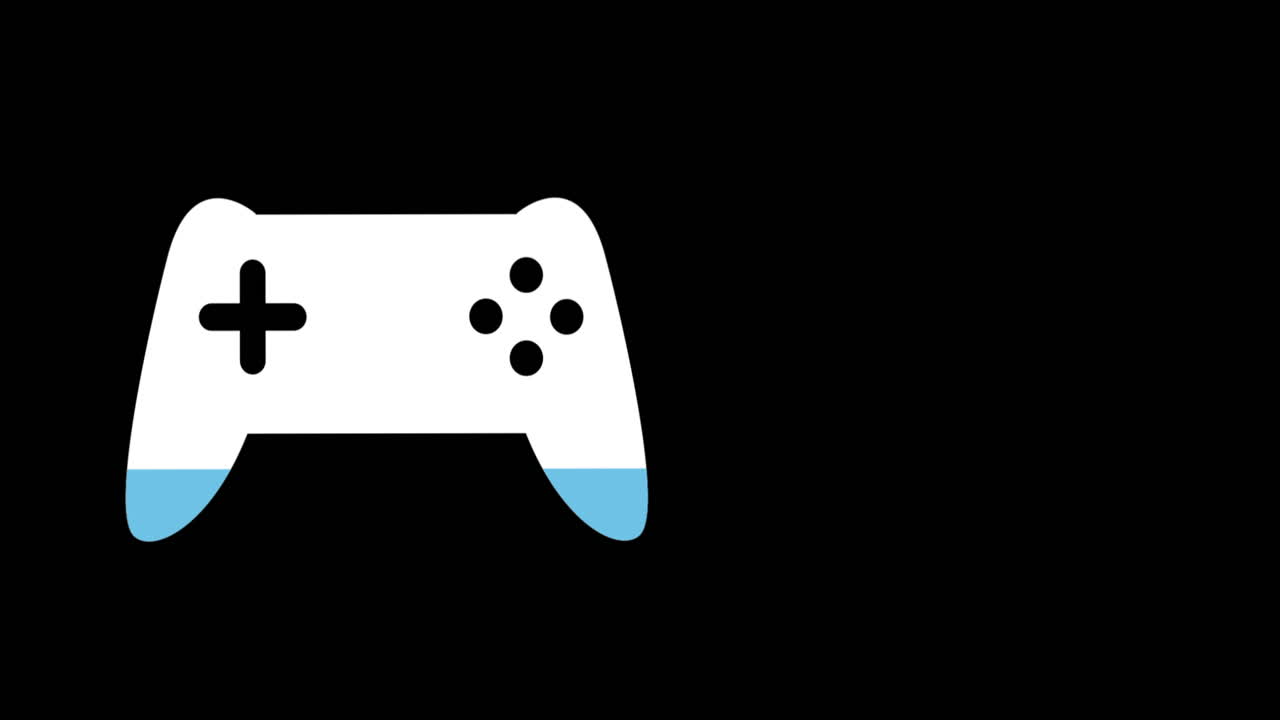Blue gamepad that fills up