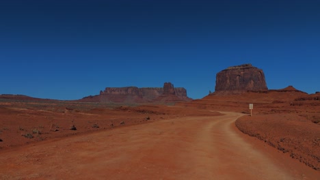 driving through monument valley in utah and arizona