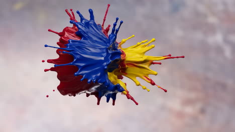 dynamic colorful paint splash
