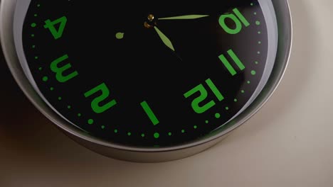 steady cam on wall clock spinning - timelapse - symbol, concept,