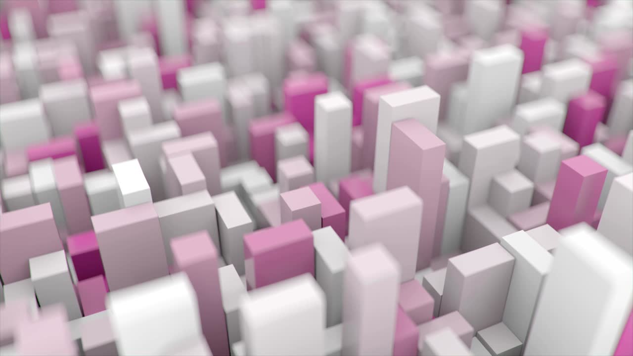 la superficie del cubo cambia de color en 4k.