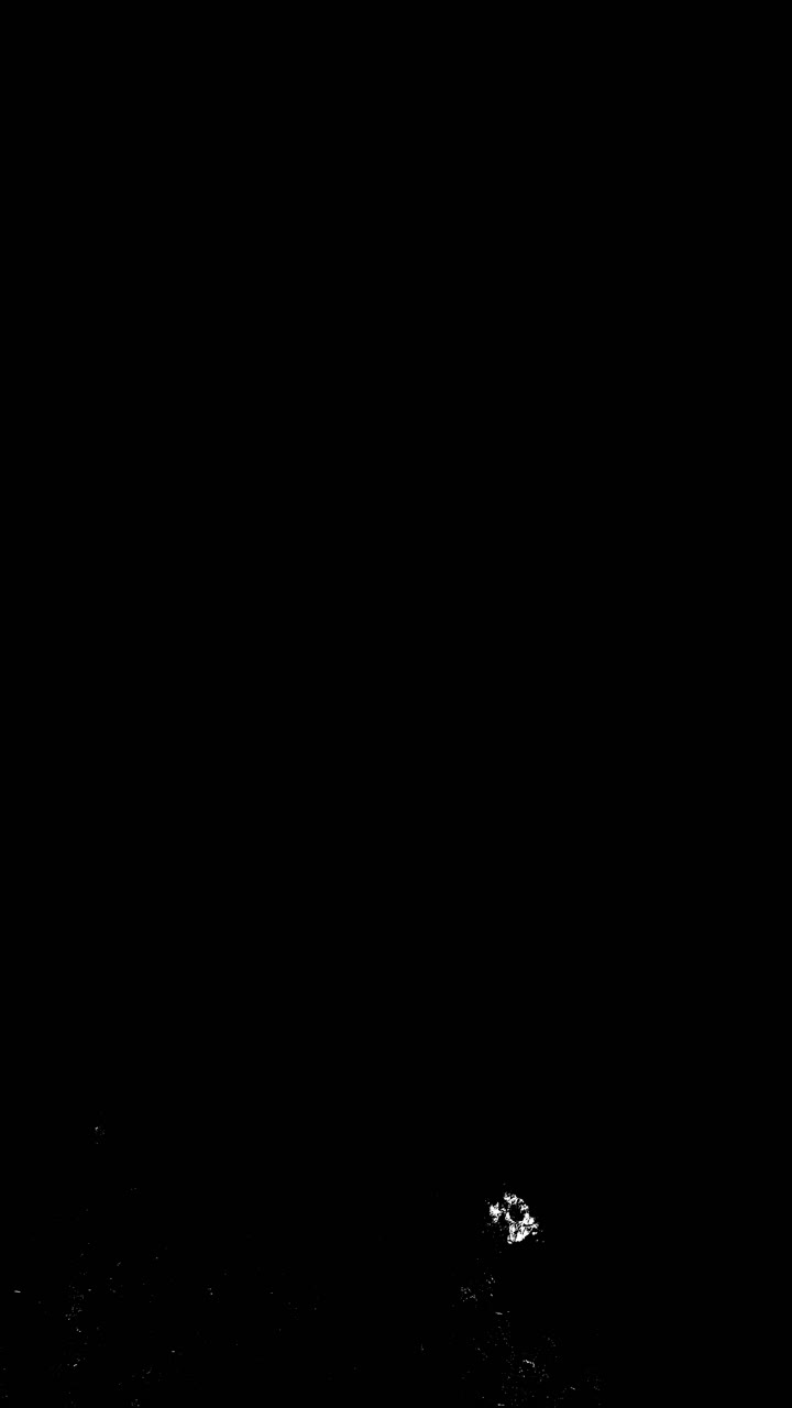 Abstract White Particles Falling on Black Background
