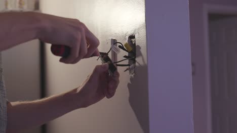 Replacing-Light-Switch-in-Home-Electrical-Work-4K