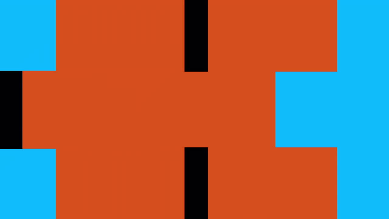 Abstract Geometric Shapes Animation with Dynamic Color Transitions