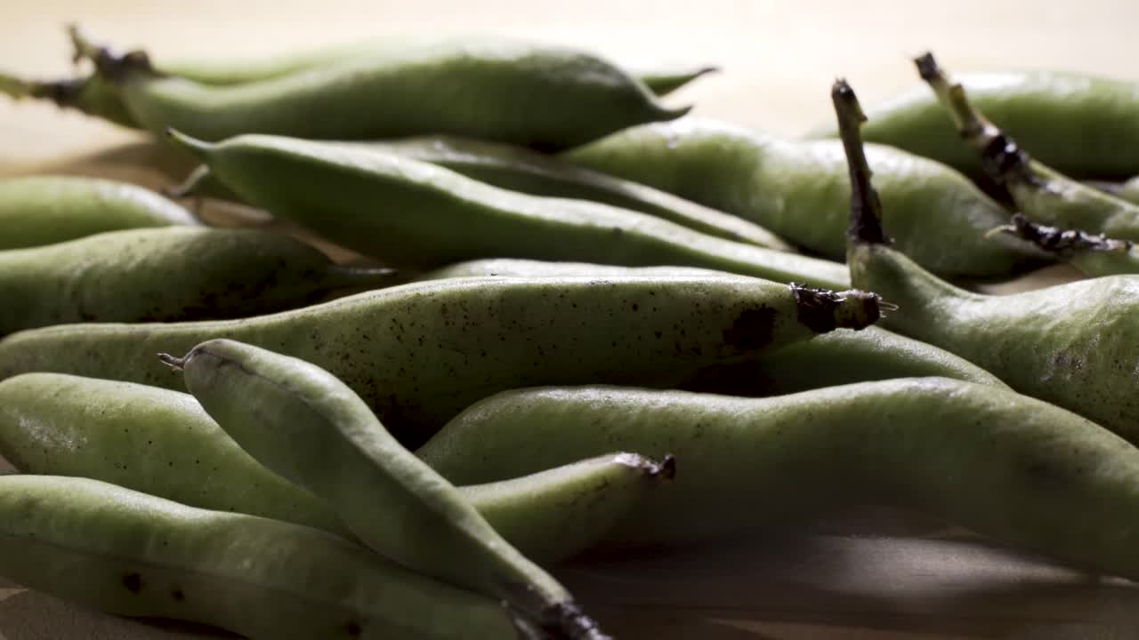 Pile of Fresh Broad Beans